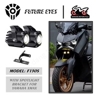 FUTURE EYES F150-S For XMAX 250 Combo Spotlight Lamp Lampu Waterproof Headlight  Sport Light Motorcy