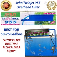 Jebo 5 In 1 Twinjet 955 Top Filter SumpLike Filter Box w Media For 50-100Gal(50Gl)(75Gl)(100Gl)(Tof)