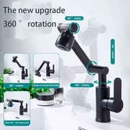 Extender 1080 ° Rotating Faucet Lengan Mekanikal Rotating Basin Tap Campuran Panas dan Sejuk