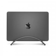 幾素 - MacBook 豎擺支架 適用於 MacBook ｜ 節省空間的垂直桌面支架，適用於 Apple 筆記型電腦（太空灰），MacBook Pro，MacBook Air，13 " # 1
