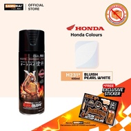 Samurai H231 Bluish Pearl White Honda Colour - Aerosol Coating Spray Paint for Automotive Car Motorc
