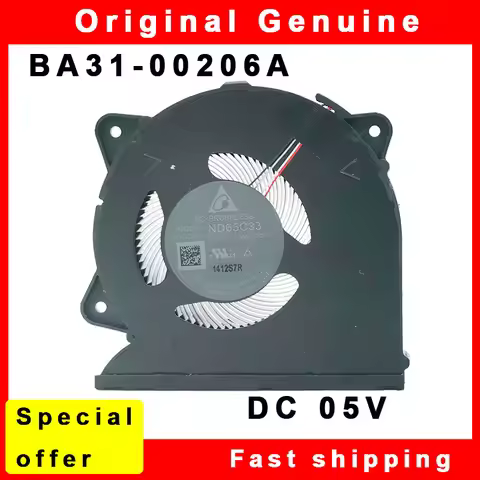 New Laptop Fan Cooler Radiator for Samsung BA31-00206A ND65C33 DC 5V 0.5A 20K17
