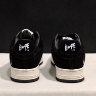 Bape Sta Wear-Resistant Comfortable Black Low-Top Casual Sneakers Y069 YZ73 9XGW YNF4
