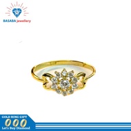 Terbatass cincin 375 emas asli / cincin emas kuning Originall
