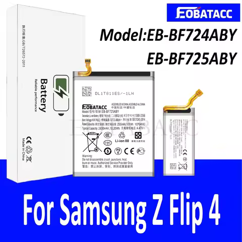 Brand New EB-BF724ABY EB-BF725ABY Battery For Samsung Galaxy Z Flip 4 5G F723 F724 SM-F7210 Replacem
