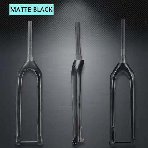 RC-TD-FK-MF003 29er 15x110mm Thru Axle Black Carbon Mountain Bicycle Fork 1-1/8'' to 1-1/2" MTB Fork