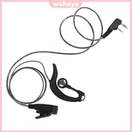 2 Pin Walkie Talkie Earpiece Headset with PTT MIC K Type Earphone Earpiece Headphone Multifunctional