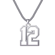 CaJoYo Number Necklace 0-99 Baseball Athletes Jersey Number Sports Charm Pendant Inspiration Jewelry