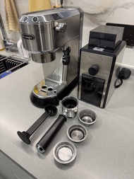DeLonghi EC685 Dedica Style Espresso Machine 半自動咖啡機& Grinder磨豆機(有盒)
