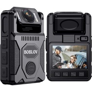 BOBLOV M7 128GB GPS สวมใส่ร่างกายกล้อง180Degrees เลนส์หมุน4000MAh 15บันทึกชั่วโมงกล้องร่างกายห่วงรัด