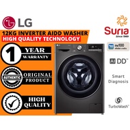 (Free Delivery Kedah,Penang & Perlis)LG 12kg Front Load AI Direct Drive Washer Washing Machine Mesin