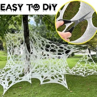 Halloween Power Spider Web Decoration Supplies Atmosphere Don't Know Haunted Spider Gauze Haunted Ho