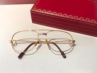 優惠一口價Cartier 黃金白金相識眼鏡 1990s 極流行高級眼鏡