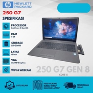 Notebook HP 250 G7 Core i5 Gen 8th | Ram8gb Ssd256gb