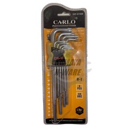 CARLO Durable Wrench 9pcs TORX Allen Key Set