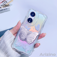 เคส OPPO A57 A17 A18 A38 A58 4G A78 A98 A77S A55 A17K A16 A15 A94 A54 A95 A96 5F A76 A12 A3S A7 A5S A74 A93 Reno 4F F9 Pro A9 2020เคสโทรศัพท์สีดำเรียบง่ายสีดำผีเสื้อซิลิโคน