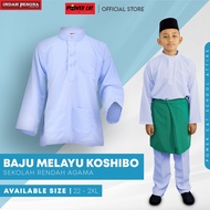 POWER CAT School Uniform Baju Melayu - White/Size 22-3XL
