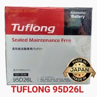 TUFLONG CAR  BATTERY 95D26L (100% ORIGINAL )