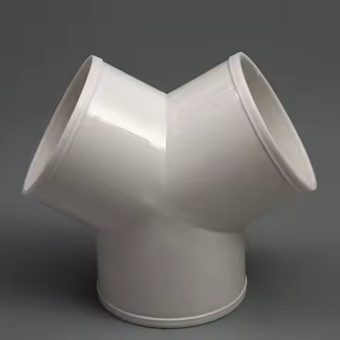 PVC Exhaust Duct Connector T/Y Shape 100/150/200mm Extractor Fan Ventilation Duct Coupler Splitter C