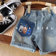 Jeans shorts for boys, active style for going to school or going out