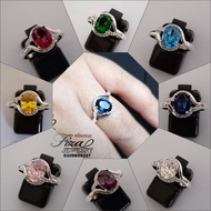 cincin perempuan permata silver 925, cincin perak 925 perempuan batu zircon, silver 925 women ring, 