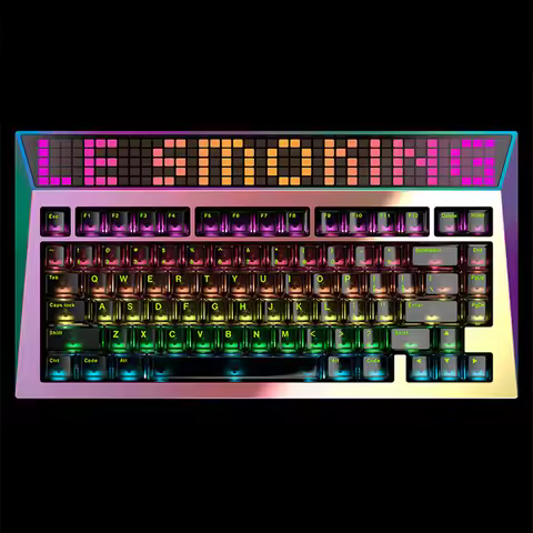 Angry Miao Cyberboard R4 Hotswap RGB Backlit Keyboard Bluetooth Wireless Custom Mechanical Keyboard 