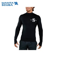 ScubaPro Swim Black Rash Guard Long Sleeve UPF50 MEN [SHIP FROM SABAH]