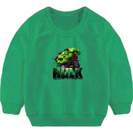 Crewneck Kids Hulk Print/C Crewneck Boys &amp; Girls Hulk Cartoon Print