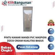 Pintu Kamar Mandi Pvc Maspion Zizco Cream Kualitas Bagus Ramuboyy