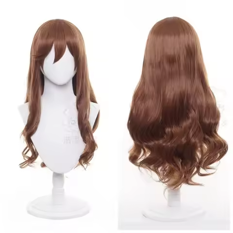 Anime Kyoko Hori Cosplay Horimiya Cosplay Women Long Curly Wave Brown Wig Cosplay Wigs Heat Resistan