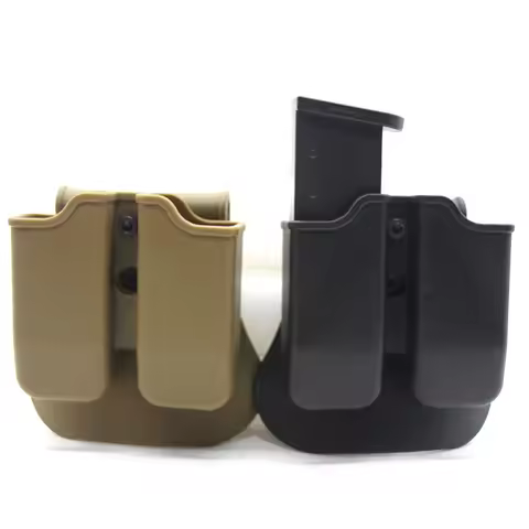 Universal Double Magazine Pouch 9mm .40 Double Stack Mag Holder Dual Stack Mag Holster with for GL17