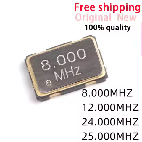 10pcs/lot 5032 SMD Active Crystal Oscillator 8.000MHz 8Mhz 12.000Mhz 12Mhz 24.000Mhz 24Mhz 25.000MHz