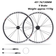 LP Litepro M100 Folding Bike Wheel Ultra Light 20 inch 406 451 Disc Brake V Brake Quick Release Wheelset Aluminum Alloy 5 Bearings Folding Bicycle Wheel Set