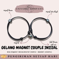 [UC] 2 PCS COUPLE INITIAL MAGNET BRACELETS COUPLE MAGNET BRACELETS KOREAN ROPE BRACELETS INITIAL BRA