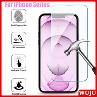 WUJU 9H Ultra-clear Screen Protector Tempered Glass Compatible For iPhone 11 12 13 14 15 Pro Max XS Max XR X 14 15 7 8 Plus SE Tempered Glass Screen Protector Film