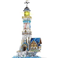 Medieval Building Kit with Lights, Collectible Architecture Model for Home Decor,