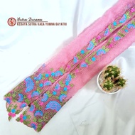 Handmade Bahan Kebaya Bordir Bali Kebaya Encim Sutra Kaca YUMNAGAYATRI