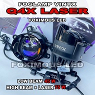 Foglamp BILED VINYX Q4 Double Laser Q8X LED Q4X Car Fog Lamp 75 watt Q4 Laser 3 inch Car