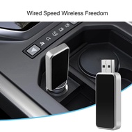 Wireless CarPlay AdapterPlug and Play Wireless CarPlay Adapter with USB-A and USB-C Cable for IOS 10