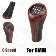 [M2A] 5/6 Speed Gear Shift Knob Wood Grain Leather For BMW E30 E36 E46 E39 E34 Z3 E53