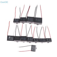 Cool3C CBB61 450V 1uF~12uF Terminal Ceiling Fan Motor Range Hood Water Heater Running Rectangle Star