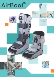 AIR BOOT (แบบยาว) รองเท้าสำหรับคนกระดูกเท้าแตกแบบมีปั๊มลมแบบยาว Air Pneumatic orthopedic fracture lo