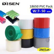 2 Meters Width7-50mm 18650 Lipo Battery Heat Shrink Tubing PVC Shrinkable Film Lithium Case Cable Sleeve Li-ion Wrap Sheath