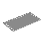 COOLPON|This Is LEGO Lego's Parts 6178 Deformation Plate 6x12 Edge Bolt 4211836 Light Gray