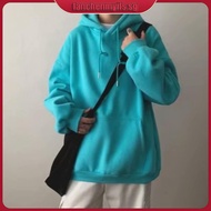 Loose Hoodie Men Women Korean Trendy Plain Hoodie 7 Colors M-5XL Baggy Oversize Hoodie