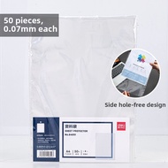 deli | Transparent 11-hole File Folder