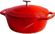 Lodge U7ID400 7.5 Qt. Enameled Cast Iron Dutch Oven - Cherry On Top