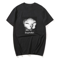 Ibuprofen Cat Meme Print Tshirts Tate Mcrae Haruku T Shirt For Men xs-3xl