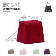 DGAZ Global Brand Suitable for LV Neonoe BB/Bucket Bag Satin Covered Ruby Red