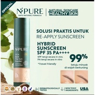 [READY] NPURE Sunscreen Powder Cica Beat The Sun Powder SPF 35PA++++ / Sunscreen Powder & Brush / Oi